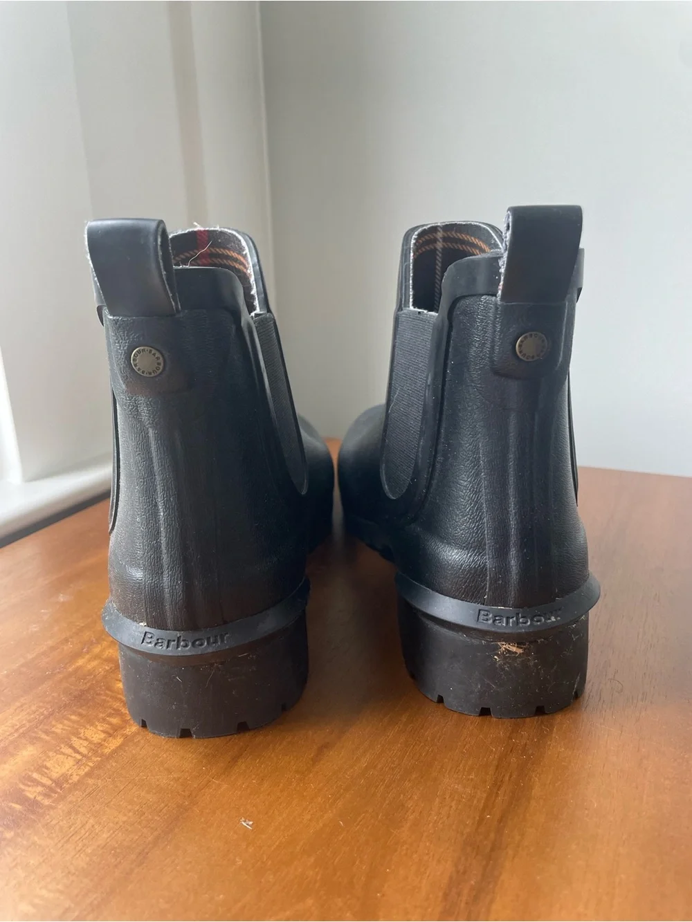 Barbour Wilton Wellingtons Classic Black Chelsea Rain Boots